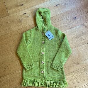 Mayoral NWT olive, green cardigan size 7